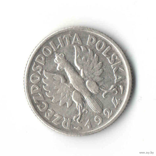 1 злотый Жница 1924 (Рог и факел)