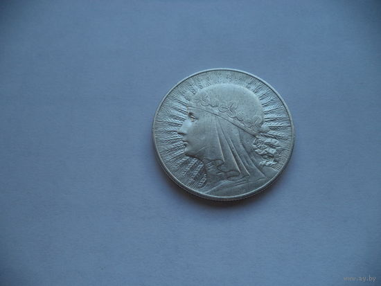 10 злотых 1933 г. Ядвига.Польша.