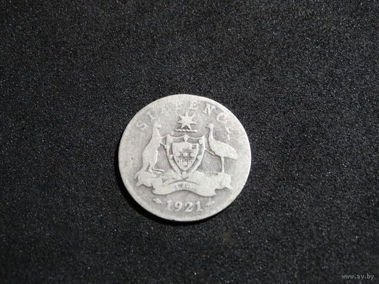 Австралия 6 пенсов, 1921