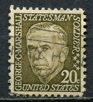 США - 1967 - Джордж Маршалл - [Mi. 935] - полная серия - 1 марка. Гашеная.  (Лот 88Gb)-T25P38