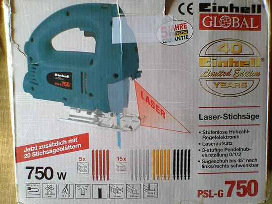 Элекролобзик - "Einhell GLOBAL - PSL-G 750".