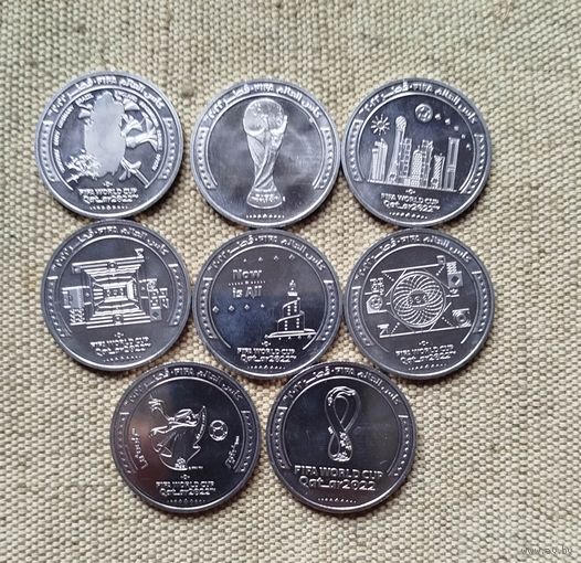 Катар НАБОР 8 монет 2022 Чемпионат Мира по футболу FIFA