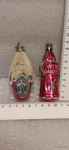 Ёлочные игрушки. Домик и маяк. 24-6