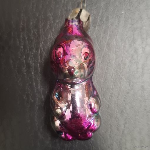 Советская ёлочная игрушка. Собачка маленькая