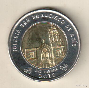 Панама 1 бальбоа 2019 Церковь Иглесиа Сан-Франциско де Асис