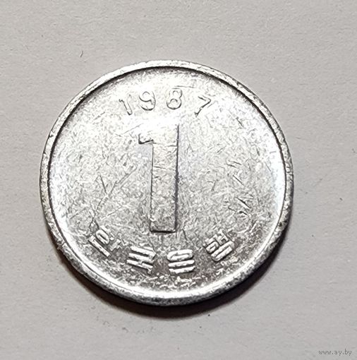 Южная Корея 1 вона, 1987