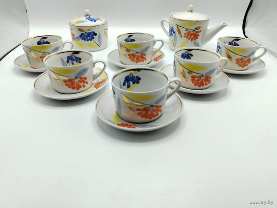 Чайный сервиз Барбарис. 60-е.Полонное. Редкость!