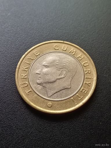 Турция 1 лира 2020 г.