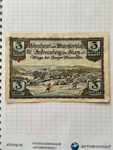 3 марки (нотгельды) г. Германия.-2912