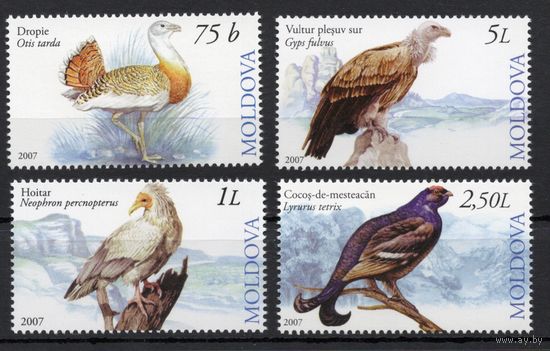 Молдова 2007. Фауна. Птицы 4 марки(292)