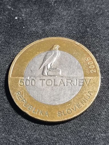 Словения 500 толаров 2005 100 лет словенскому сокольскому движению