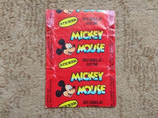 Обертка от жвачки "Mickey Mouse"