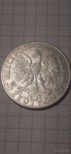 5 злотых Польша 1934 год обмен