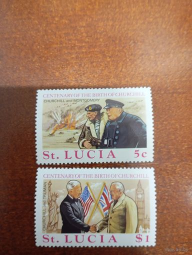 СЕНТ -ЛЮСИЯ 100-лет Уинстону Черчиллю