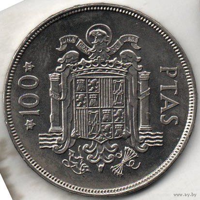 КОРОЛЕВСТВО ИСПАНИЯ. 100 ПЕСЕТ 1975(76). РЕДКАЯ