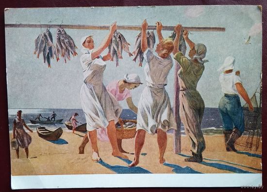 Дейнека А. У моря. Соцреализм. 1957 г. Чистая