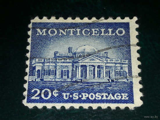США 1954 Архитектура. Монтичелло. Усадьба Джефферсона