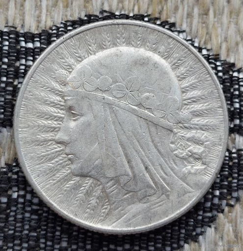 Польша 5 злотых 1933 года. Ядвига. Буква монетного двора. Серебро. Предложи свою цену или обмен!