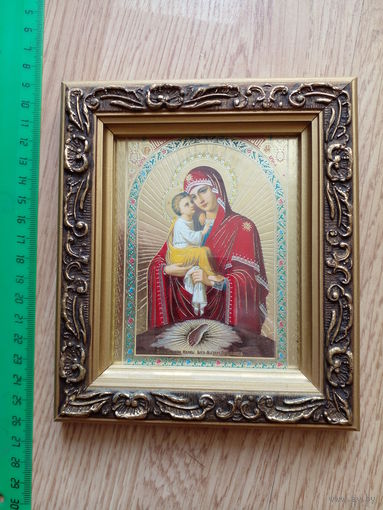 Икона под стеклом, рамка багет 16Х14