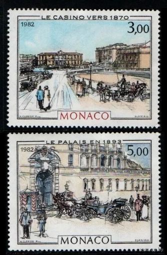 1982 Монако 1549-1550 Живопись - Казино, Дворец 5,50 евро