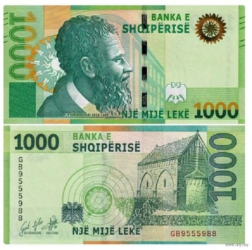 Албания 1000 Лек образца 2019 года UNC pw78