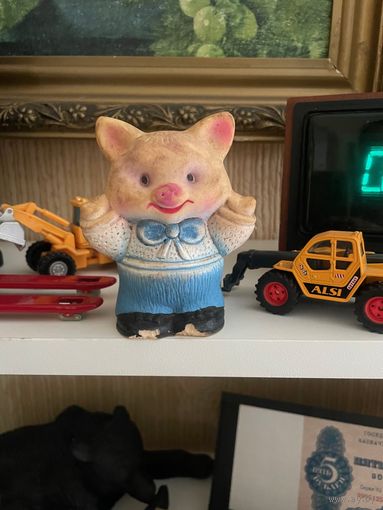 Игрушка резиновая СВИНКА СССР 70-80е