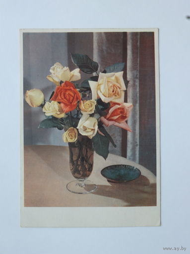 Цветы ГДР 1956  10х15 см