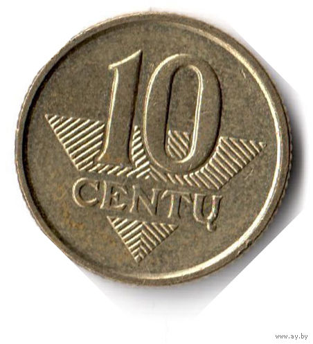 Литва. 10 центов. 2007 г.