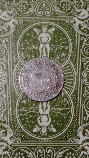 Германия нотгельд 10 пфеннигов 1918 Neusalz редкий