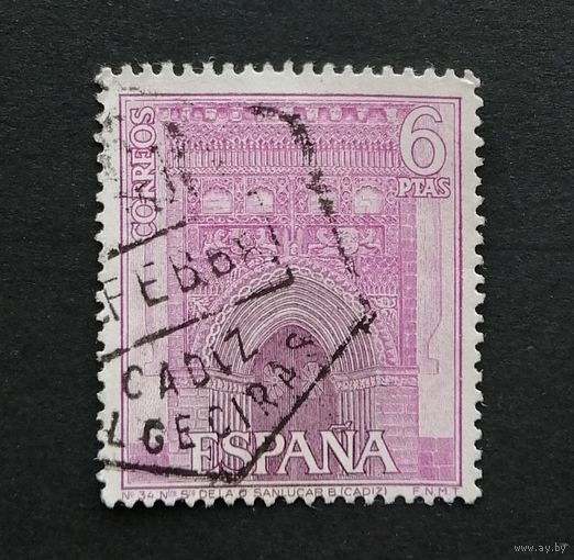 Испания 1967 Туризм/ Архитектура. Фасад церкви Богоматери, Санлукар, Кадис