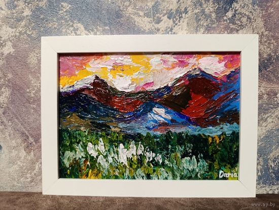 Картина акрилом в рамке