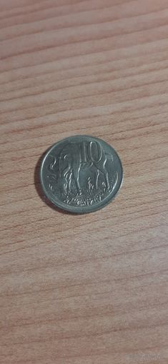 Эфиопия 10 центов 1969