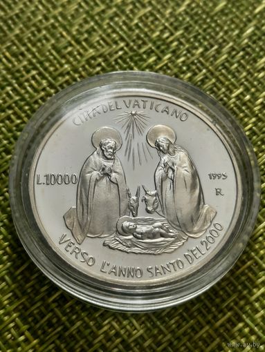 Ватикан  Благовещение 10000 лир 1995 г ( святой год 2000 , из набора )