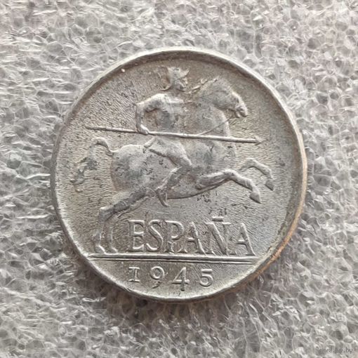 Испания   5 сентимо  1945 г.  (2)