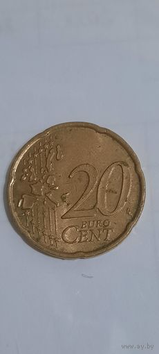 Италия 20 евроцентов 2002