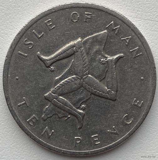 Остров Мэн 10 пенсов 1976 г.