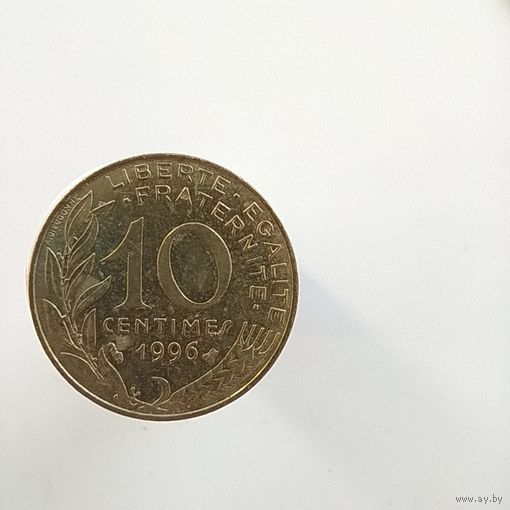 Франция  10 сантим 1996 год лот 4
