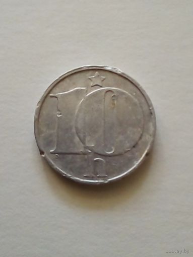 Чехосдовакия.10 геллеров 1975 г.