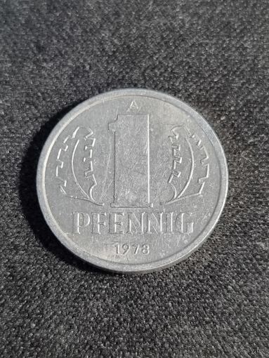ГДР 1 Пфенниг 1978   A