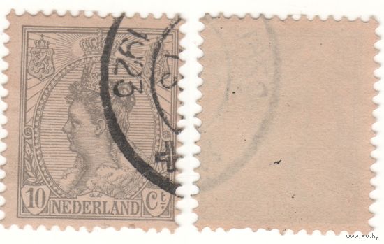 Нидерланды (Mi) NL 56 10 цент 1899-1935 год Queen Wilhelmina - (1880-1962) (1) (m35)