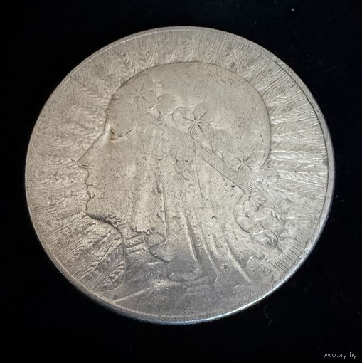10 злотых 1932 г. Полония. Ядвига.  Польша.  Серебро  (3)