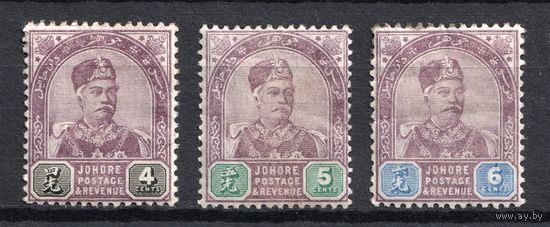 ВЕЛИКОБРИТАНИЯ\46о\Британские колонии.Малайзия ДЖОХОР 1891-94 Johor MH кц33.5евр
