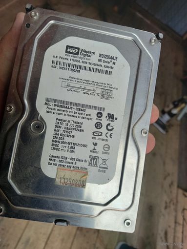 Жёсткий диск  Western Digital 320 гб