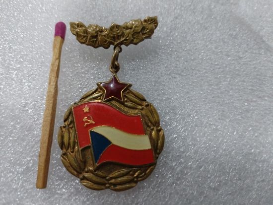 Знак. СССР - ЧССР. Дружба. тяжелый
