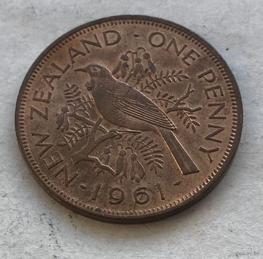 Новая Зеландия 1 пенни 1961 Новозеландский туи Елизавета II