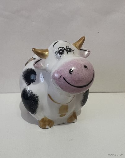 БЫЧОК. Статуэтка фарфоровая "Корова" (Бык) ДФЗ