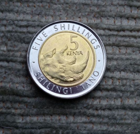 Werty71 Кения 5 шиллингов 2018 Дикая природа Африки - Носорог