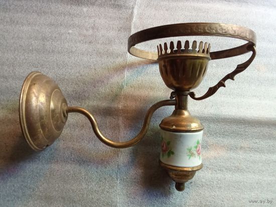 Старое латунное бра под реставрацию или на запчасти