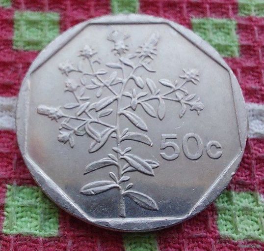 Мальта 50 центов 1998 года, UNC. Предложи свою цену или обмен!