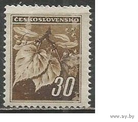 Чехословакия. Веточка липы. Стандарт. 1945г. Mi#425.